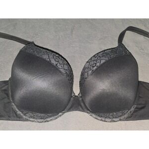 Victoria's Secret Perfect Shape Bra Women 34 DD Push Up Floral Lace Padded Core‎